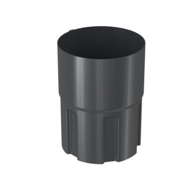 BRYZA STAL Złączka rury spustowej 100 mm - CIEMNY GRAFIT